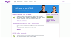 Desktop Screenshot of my.myob.com.au