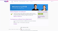 Desktop Screenshot of my.myob.co.nz