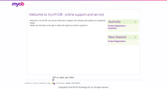 Desktop Screenshot of my.myob.com